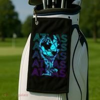 Atlas Ancient Titan Greek Mythology Retro Atlas Golf Towel thumb 2