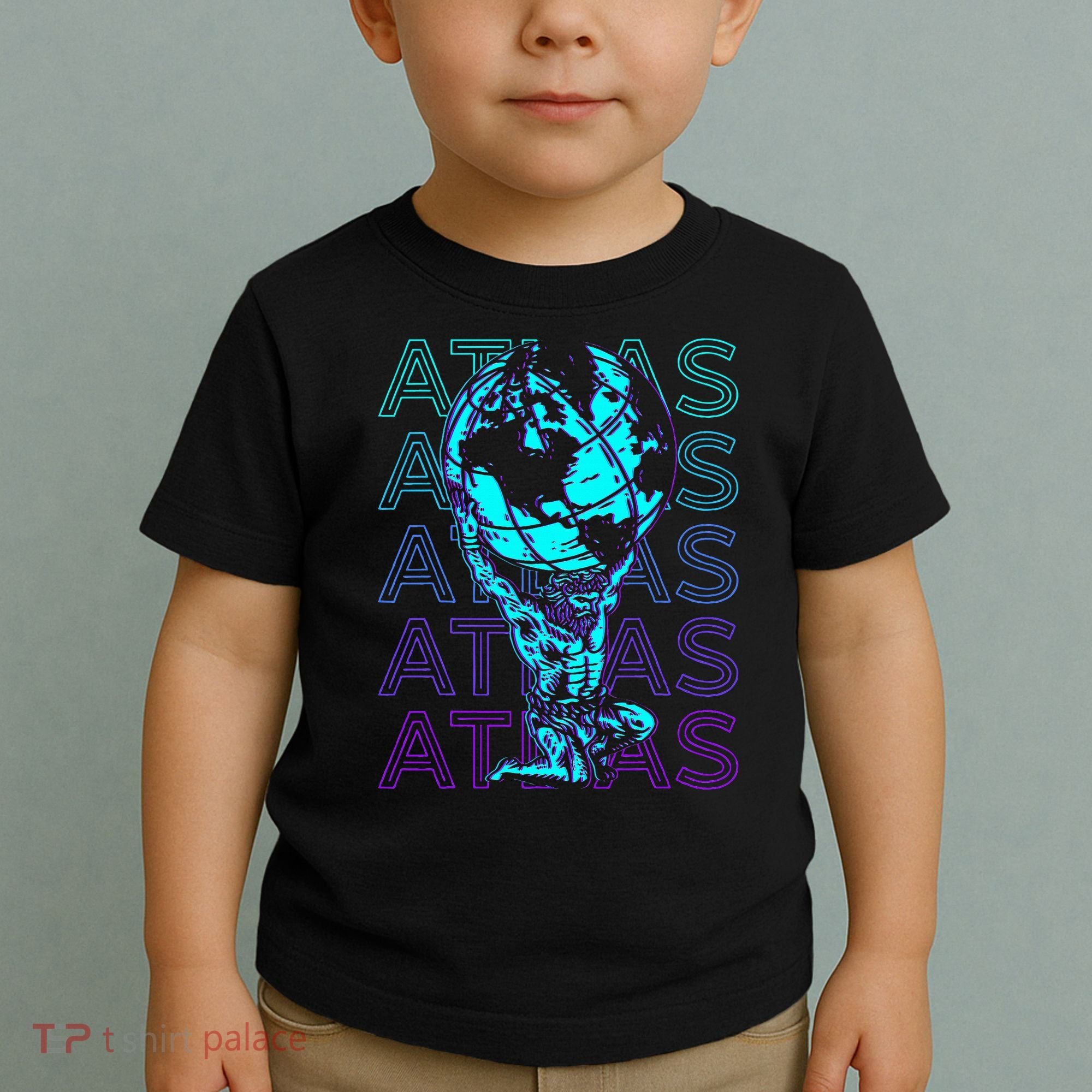 Atlas Ancient Titan Greek Mythology Retro Atlas Toddler T-Shirt