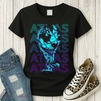 Atlas Ancient Titan Greek Mythology Retro Atlas Women's T-Shirt thumb 3