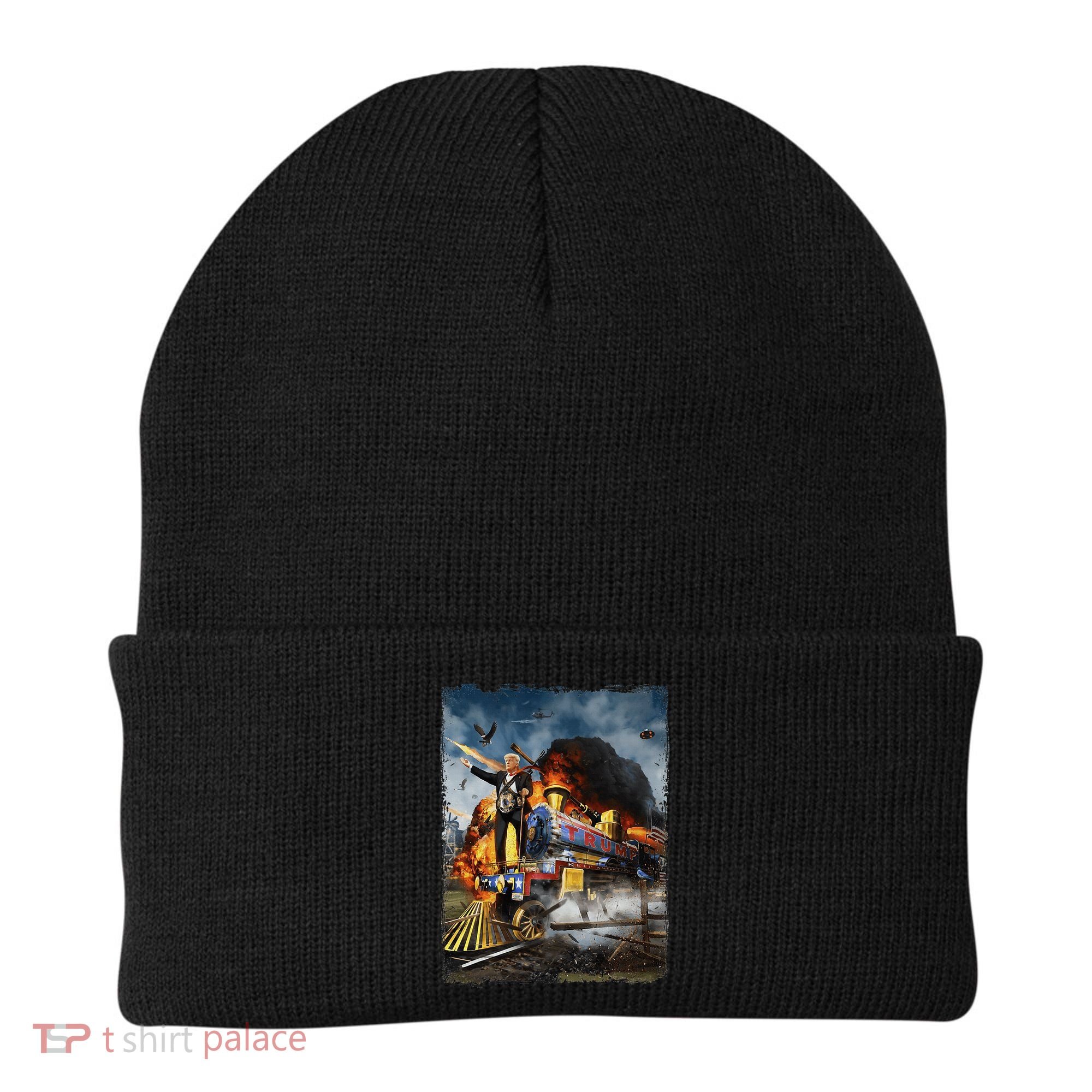 All Aboard The Trump Train Funny Donald Trump Beanie