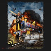 All Aboard The Trump Train Funny Donald Trump Women's Hoodie thumb 2