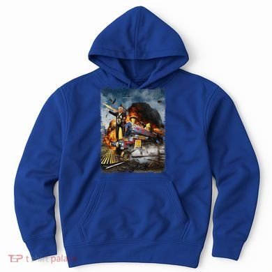 All Aboard The Trump Train Funny Donald Trump Hoodie