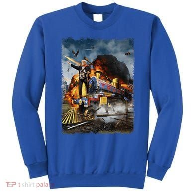 All Aboard The Trump Train Funny Donald Trump Sweatshirt