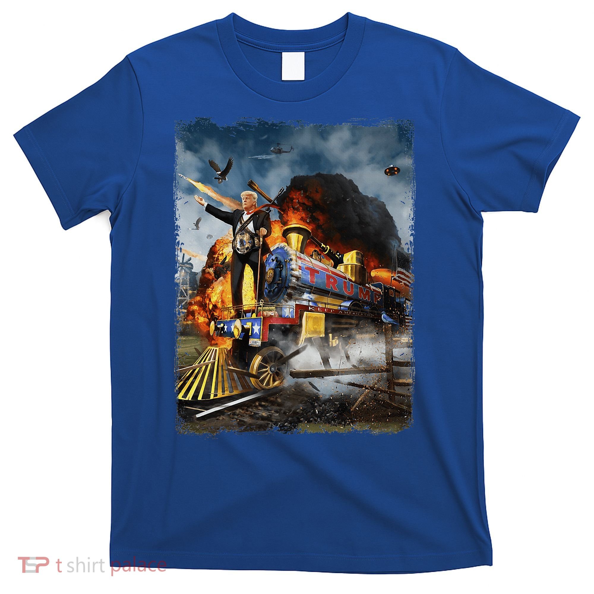 All Aboard The Trump Train Funny Donald Trump T-Shirt