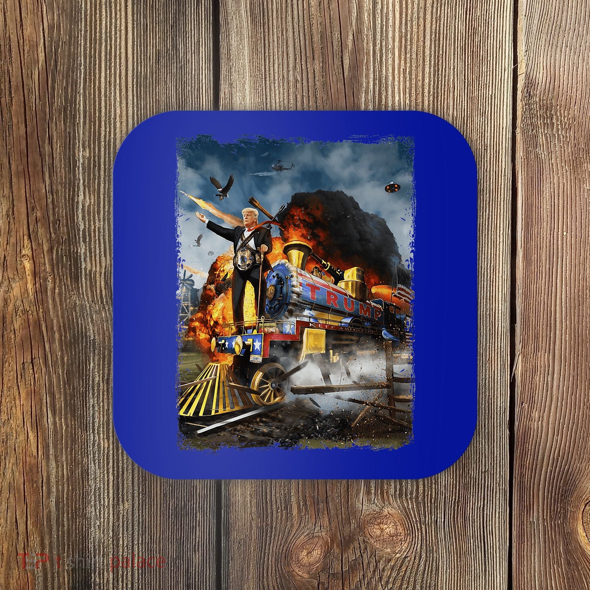 All Aboard The Trump Train Funny Donald Trump Coaster