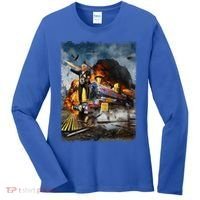 All Aboard The Trump Train Funny Donald Trump Women's Long Sleeve Shirt thumb 0