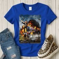 All Aboard The Trump Train Funny Donald Trump Women's T-Shirt thumb 3