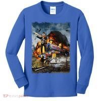 All Aboard The Trump Train Funny Donald Trump Kids Long Sleeve Shirt thumb 0