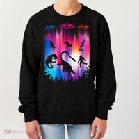 Alien Abduction Trex Loch Ness Bigfoot Funny Ufo Women's Sweatshirt thumb 0
