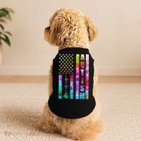 Autism Awareness Tie Dye USA American Flag Doggie Tank thumb 2