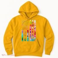 Autism Awareness Tie Dye USA American Flag Hoodie thumb 0