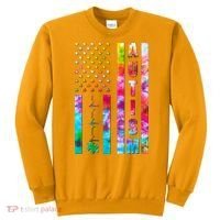 Autism Awareness Tie Dye USA American Flag Sweatshirt thumb 0