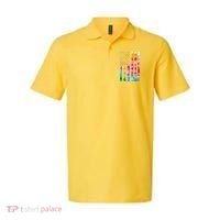 Autism Awareness Tie Dye USA American Flag Polo thumb 0
