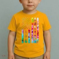 Autism Awareness Tie Dye USA American Flag Toddler T-Shirt thumb 2