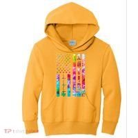 Autism Awareness Tie Dye USA American Flag Kids Hoodie thumb 0