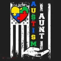 Autism Aunt US Flag Women's Sweatshirt thumb 2