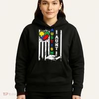 Autism Aunt US Flag Hoodie thumb 5