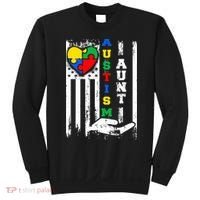 Autism Aunt US Flag Sweatshirt thumb 0