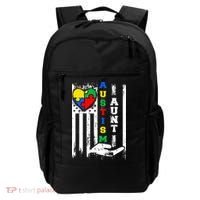 Autism Aunt US Flag Backpack thumb 0