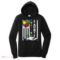 Autism Aunt US Flag Women's Hoodie thumb 0
