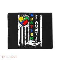 Autism Aunt US Flag Mousepad thumb 0