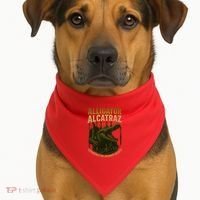Alligator Alcatraz Untamed Escape USA-Made Doggie Bandana thumb 1