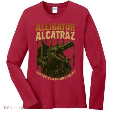 Alligator Alcatraz Untamed Escape Women's Long Sleeve Shirt