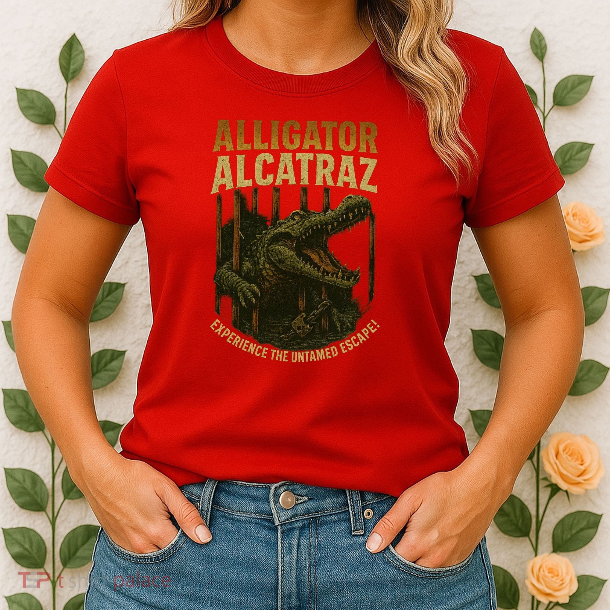 Alligator Alcatraz Untamed Escape Women's T-Shirt