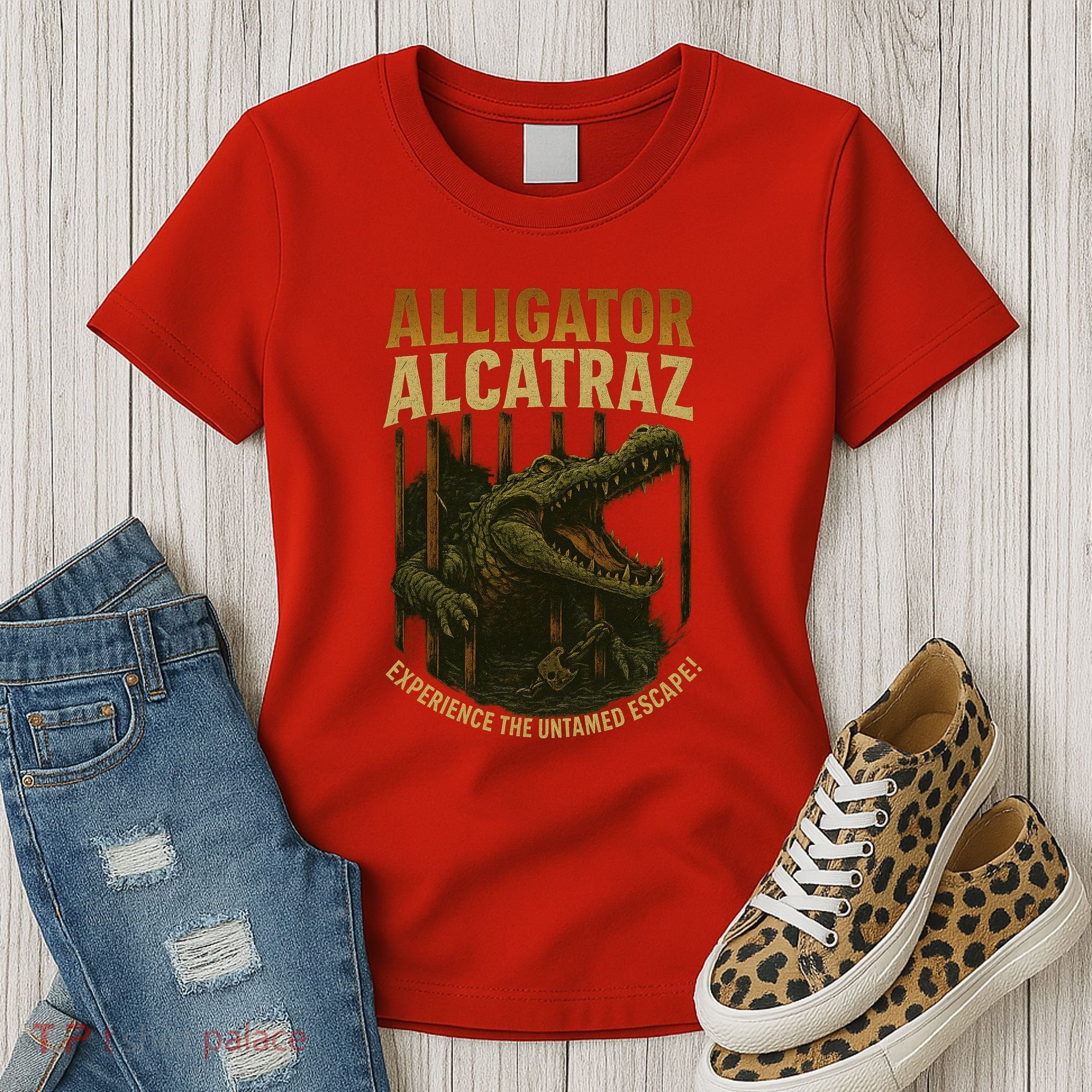 Alligator Alcatraz Untamed Escape Women's T-Shirt