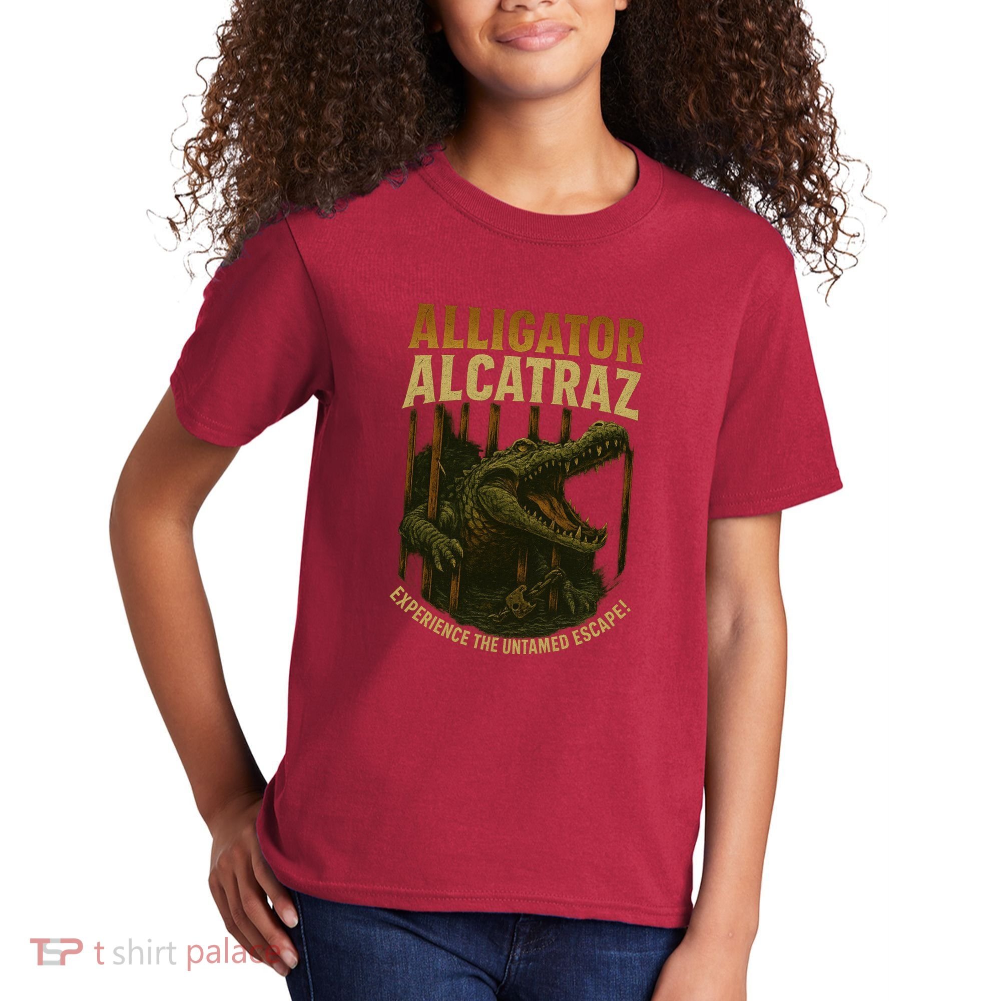 Alligator Alcatraz Untamed Escape Kids T-Shirt