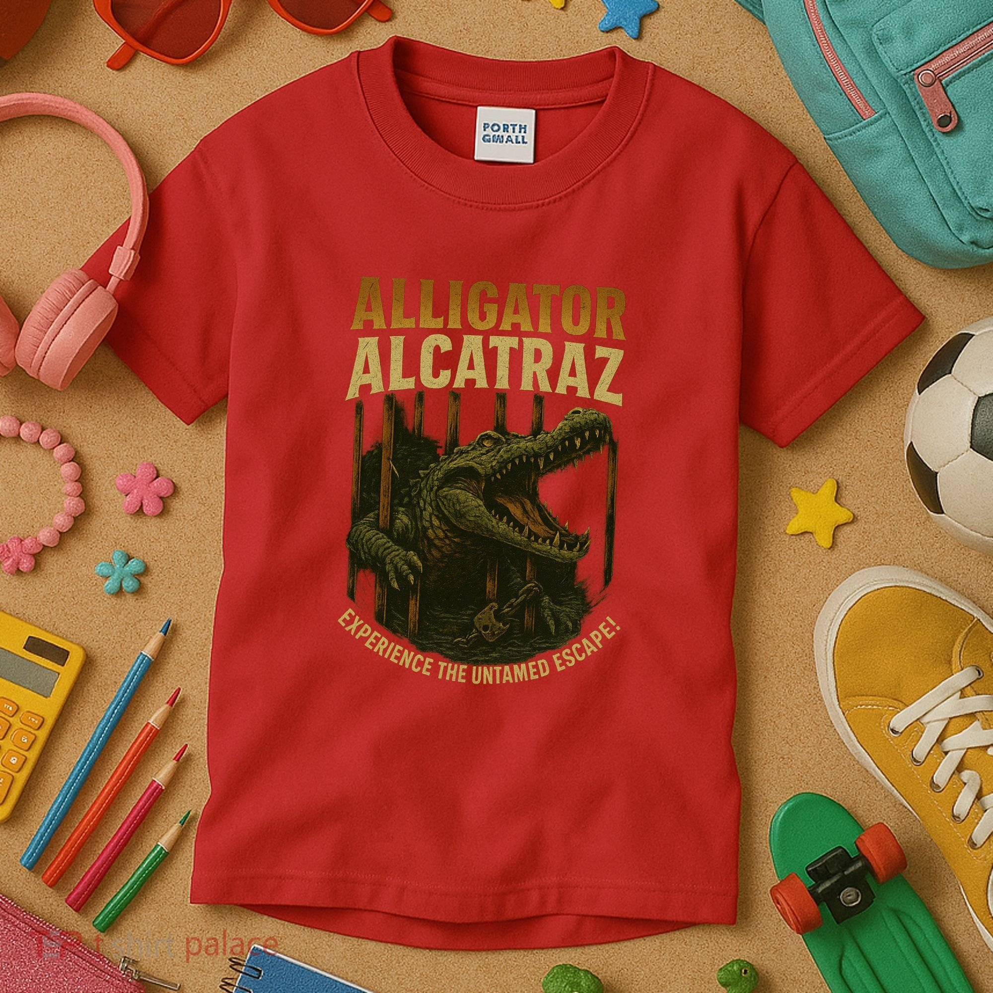 Alligator Alcatraz Untamed Escape Kids T-Shirt