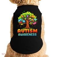 Autism Accept Understand Love Autism Awareness Tree Teacher Doggie Tank thumb 0