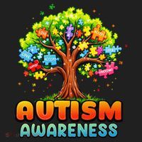 Autism Accept Understand Love Autism Awareness Tree Teacher Beanie thumb 2