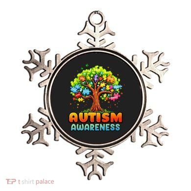 Autism Accept Understand Love Autism Awareness Tree Teacher Ornament