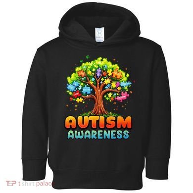 Autism Accept Understand Love Autism Awareness Tree Teacher Toddler Hoodie