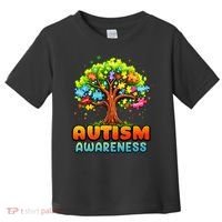Autism Accept Understand Love Autism Awareness Tree Teacher Toddler T-Shirt thumb 0