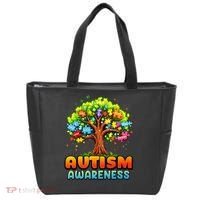 Autism Accept Understand Love Autism Awareness Tree Teacher Tote Bag thumb 0