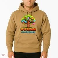 Autism Accept Understand Love Autism Awareness Tree Teacher Hoodie thumb 2