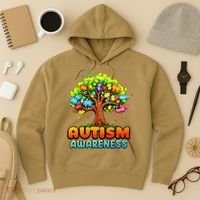 Autism Accept Understand Love Autism Awareness Tree Teacher Hoodie thumb 3