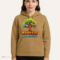 Autism Accept Understand Love Autism Awareness Tree Teacher Hoodie thumb 5