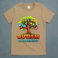 Autism Accept Understand Love Autism Awareness Tree Teacher T-Shirt thumb 5