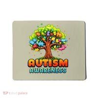 Autism Accept Understand Love Autism Awareness Tree Teacher Mousepad thumb 0