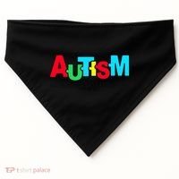 Autism, Accept Understand Love, Autism Awareness USA-Made Doggie Bandana thumb 0