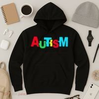 Autism, Accept Understand Love, Autism Awareness Hoodie thumb 3