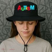 Autism, Accept Understand Love, Autism Awareness Bucket Hat thumb 3