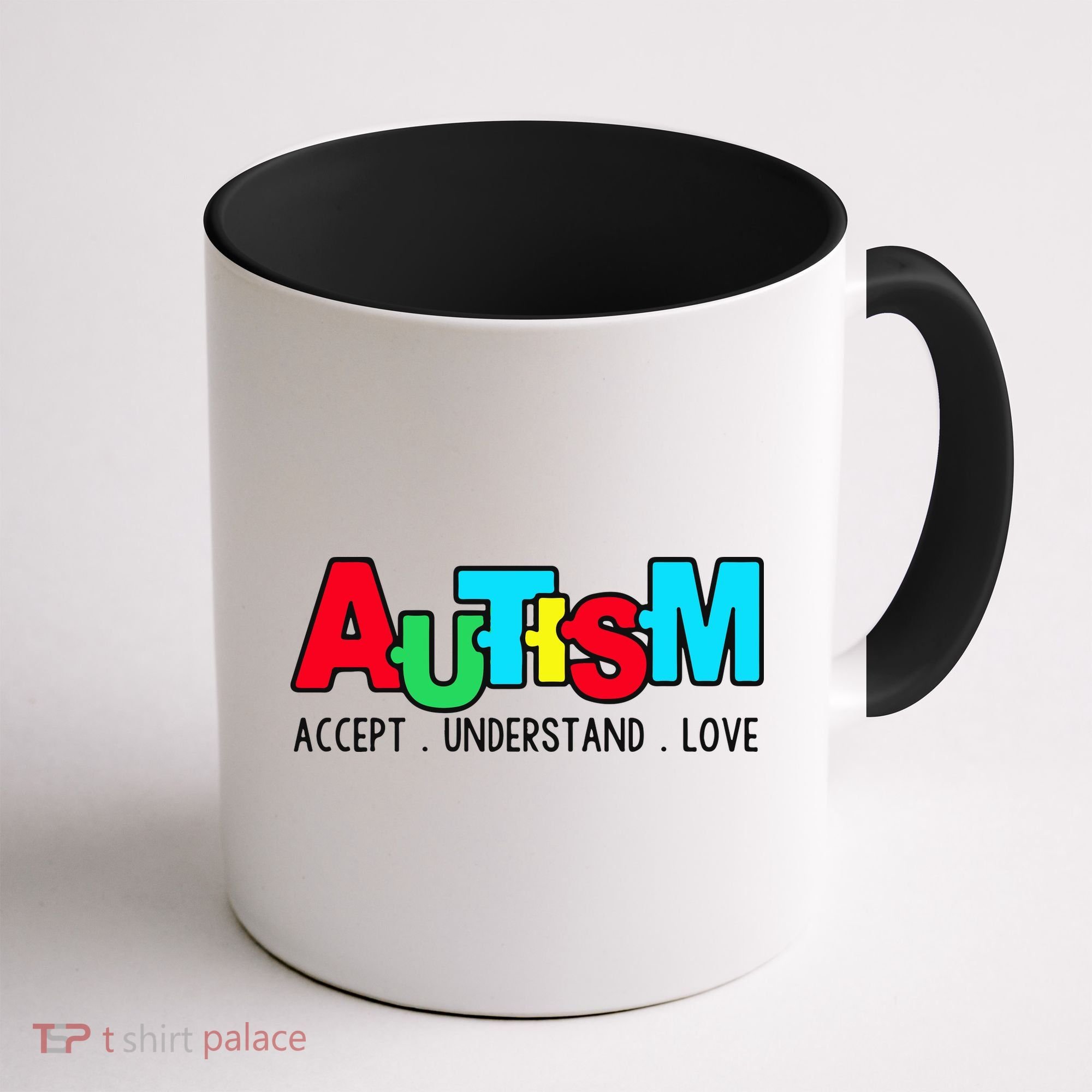 Autism, Accept Understand Love, Autism Awareness Coffee Mug