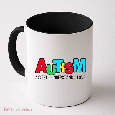 Autism, Accept Understand Love, Autism Awareness Coffee Mug
