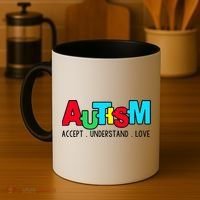 Autism, Accept Understand Love, Autism Awareness Coffee Mug thumb 4
