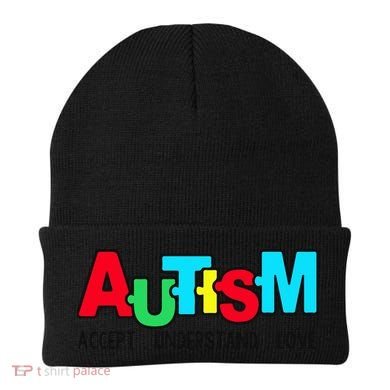 Autism, Accept Understand Love, Autism Awareness Beanie