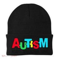 Autism, Accept Understand Love, Autism Awareness Beanie thumb 0